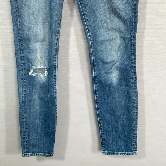 Vince Jeans Womens 28  Cotton Stretch Tapered Leg Distressed Holes - Picture 3 of 13